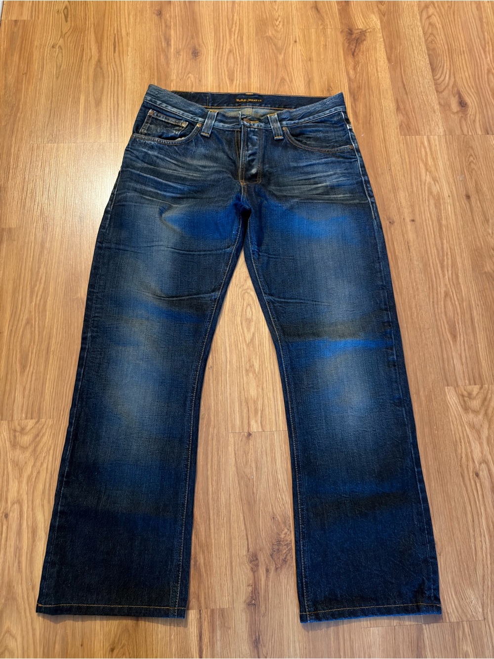 Nudie Jeans Straight Leg Dark Blue Denim NWOT